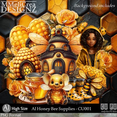 AI - Honey Bee - CU001 (CU4PU/PNG)