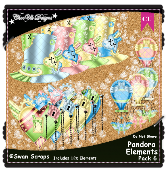 Pandora Elements CU/PU Pack 6 - Click Image to Close