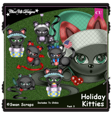 Holiday Kitties CU/PU Pack 3