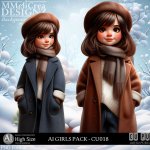 AI - GIRLS PACK CU018 (CU4PU/PNG) AI - GIRLS PACK CU018 (CU4PU/PNG)