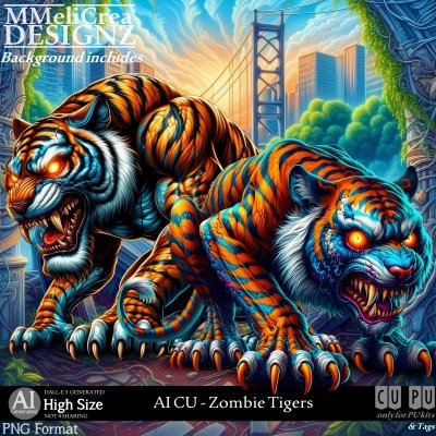 AI - CU Zombie Tigers (CU4PU / PNG)