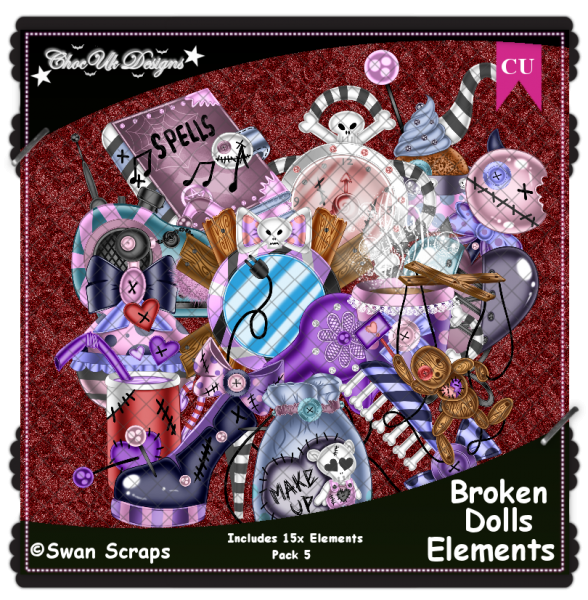 Broken Dolls Elements CU/PU Pack 5 - Click Image to Close