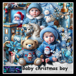 Baby christmas boy