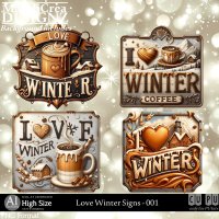 AI - Love Winter signs - CU001 (CU4PU/PNG)