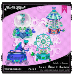 Love Music Boxes CU/PU Pack 3 Love Music Boxes CU/PU Pack 3