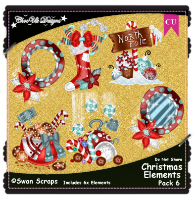 Christmas Elements CU/PU Pack 6