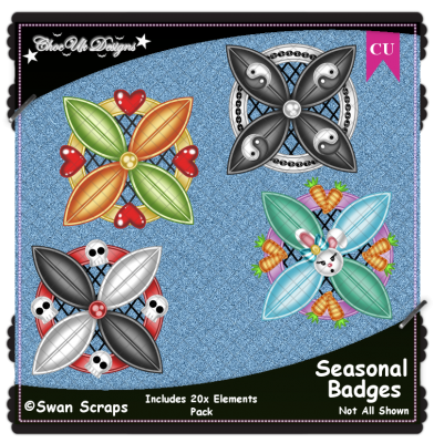 Seasonal Badges Elements CU/PU Pack