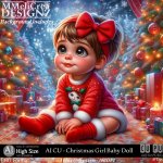 AI - CU Christmas Girl Baby Doll (CU4PU / PNG)