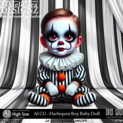 AI - CU Harlequin Boy Baby Doll (CU4PU/PNG)