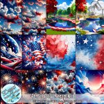 4TH OF JULY SCRAP KIT BUNDLE - TAGGER SIZE by Disyas