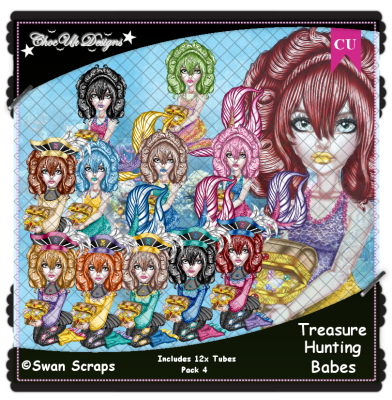 Treasure Hunting Babes CU/PU Pack 4