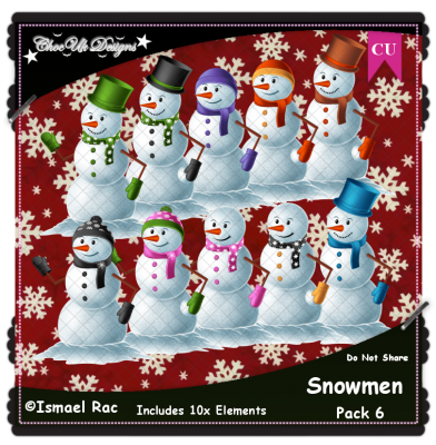 Snowmen Elements CU/PU Pack 6