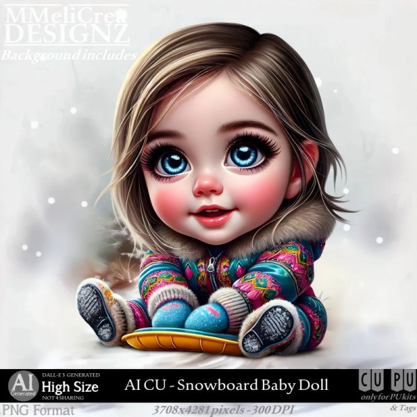 AI - CU Snowboard Baby Doll (CU4PU/PNG) - Click Image to Close