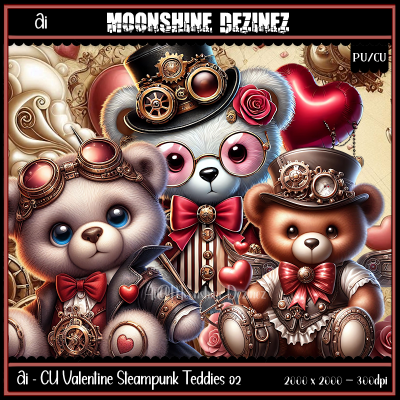 MD-Ai CU Valentine Steampunk Teddy Pack 02