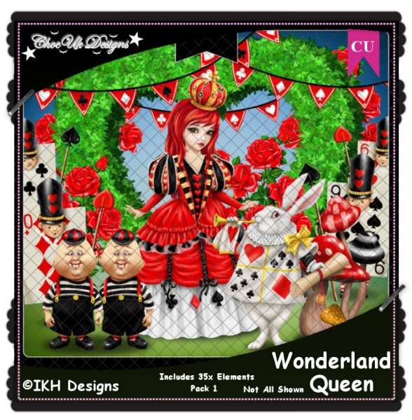 Wonderland Queen Elements CU/PU Pack - Click Image to Close