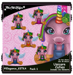 Unicorn Cuties Elements CU/PU Pack 1 Unicorn Cuties Elements CU/PU Pack 1