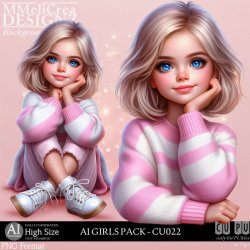 AI - GIRLS PACK CU022 (CU4PU/PNG)