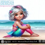 AI - CU Mermaid Beach Baby Doll (CU4PU/PNG)