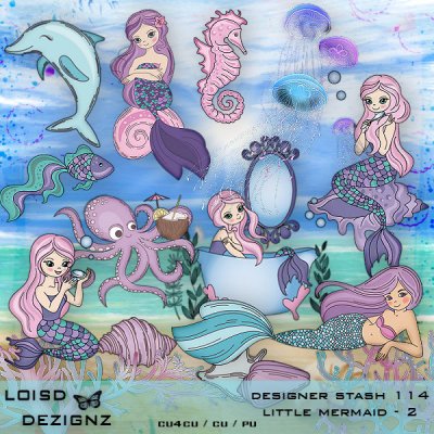 Designer Stash 114 - Little Mermaid - cu4cu/cu/pu