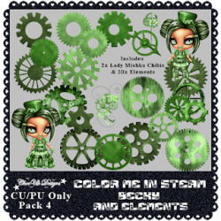 Color Me In Steam CU/PU Becky & Elements Pack 4