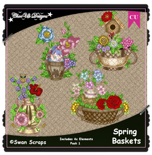 Spring Baskets Elements CU/PU Pack 1 - Click Image to Close