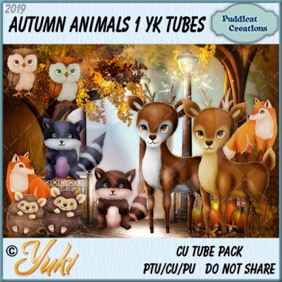 Autumn Animals 1 YK Pack