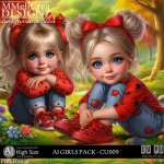 AI - GIRLS PACK CU009 (CU4PU/PNG)