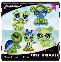Cute Animals CU/PU Pack 2 Cute Animals CU/PU Pack 2