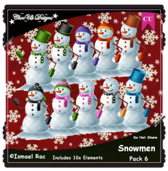 Snowmen Elements CU/PU Pack 6