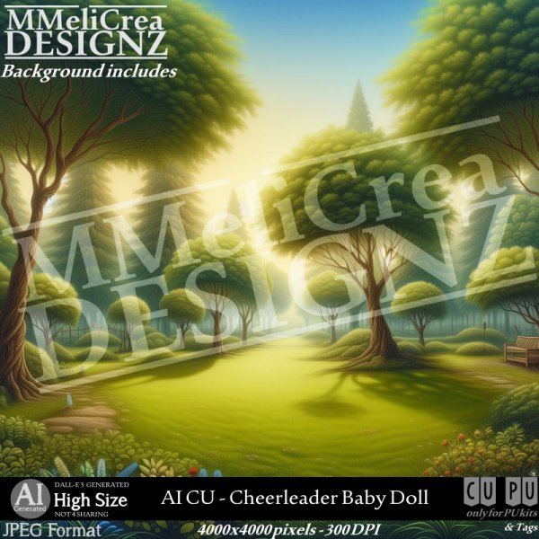 AI - CU Cheerleader Baby Doll (CU4PU/PNG) - Click Image to Close