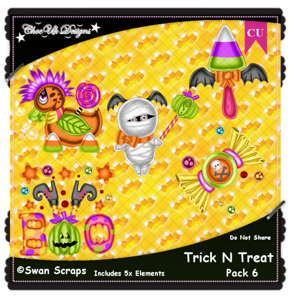 Trick N Treat CU/PU Pack 6 - Click Image to Close