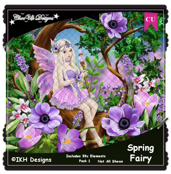 Spring Fairy Elements CU/PU Pack - Click Image to Close