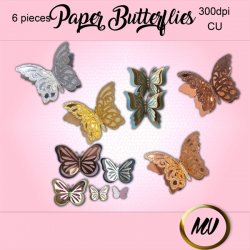 Paper Butterflies Element pack