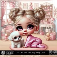 AI - CU Pink Puppy Baby Doll (CU4PU/PNG)