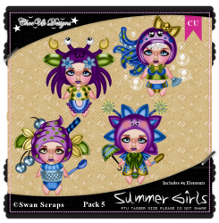 Summer Girls CU/PU Pack 5 Summer Girls CU/PU Pack 5