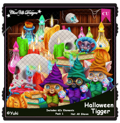 Halloween Tigger Elements CU/PU Pack