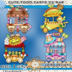 R4R Cute Food Carts Series 02