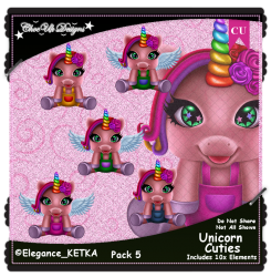 Unicorn Cuties Elements CU/PU Pack 5 Unicorn Cuties Elements CU/PU Pack 5
