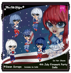 4th July Firework Party Dolls CU/PU Pack