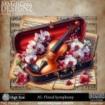 AI - CU4CU - Floral Symphony (CU4CU/PNG)
