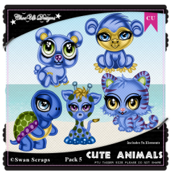 Cute Animals CU/PU Pack 5 Cute Animals CU/PU Pack 5