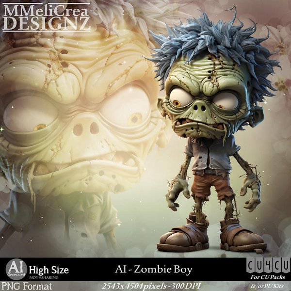 AI - CU4CU - Zombie Boy (CU4CU/PNG) - Click Image to Close