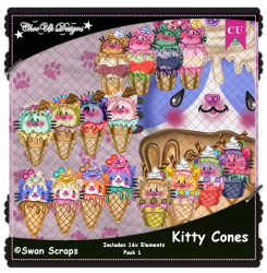 Kitty Cones CU/PU Pack 1