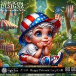 AI - CU Happy Patriotic Baby Doll (CU4PU/PNG)