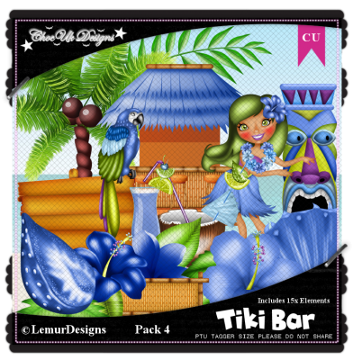 Tiki Bar CU/PU Pack 4