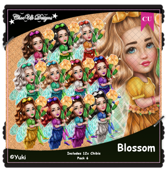 Blossom CU/PU Pack 6 - Click Image to Close