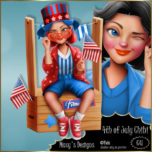4th of July Chibi - Click Image to Close