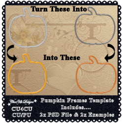 Pumpkin Frame Templates CU4CU/CU/PU
