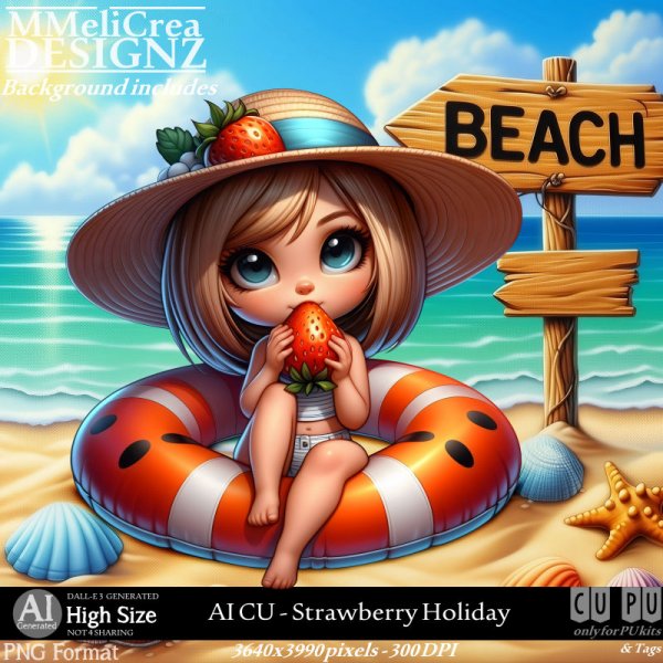 AI - CU Strawberry Holiday (CU4PU/PNG) - Click Image to Close