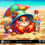 AI - Beach Fun Crabs - CU001 (CU4PU/PNG)